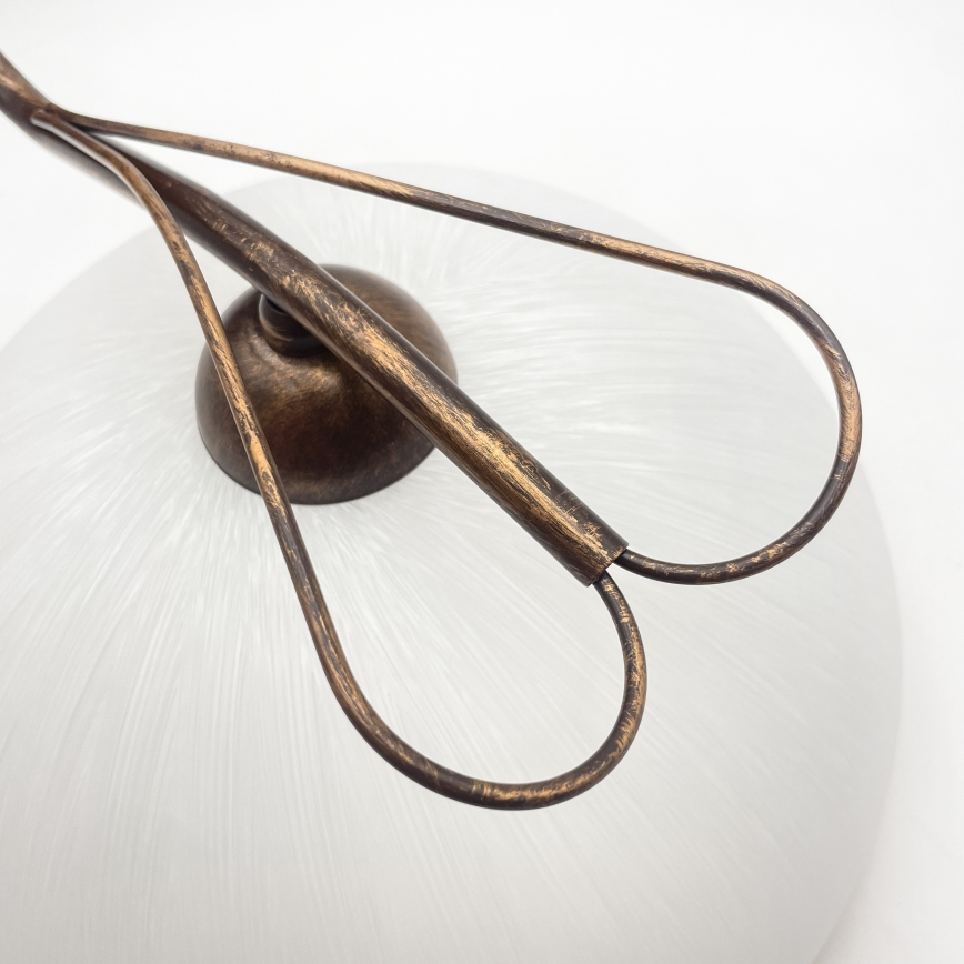 Бра COBRA 1xE27/60W/230V, бронза/патина