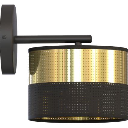 Бра LUX 1xE27/15W/230V черный/золотой