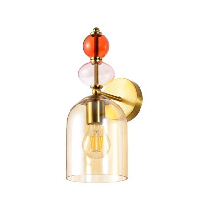 Бра TROPEA 1xE27/15W/230V золотистое/дымчато-бежевое