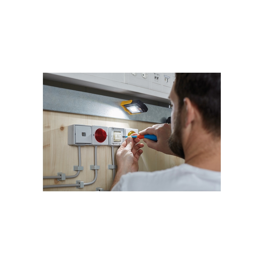 Brennenstuhl - Робочий LED світильник LED/3xAAA оранжевий