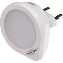 Brennenstuhl - Светодиодный навигационный светильник в розетку с датчиком LED/0,2W/230V