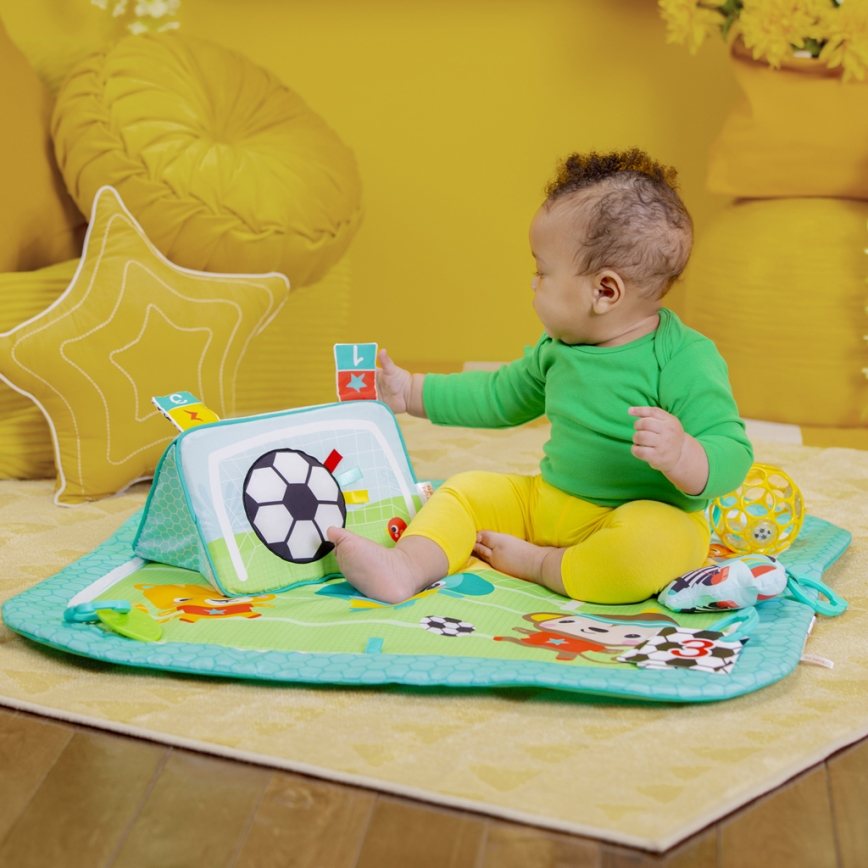 Bright Starts - Детский игровой коврик OBALL GRIP & KICK 3xAA