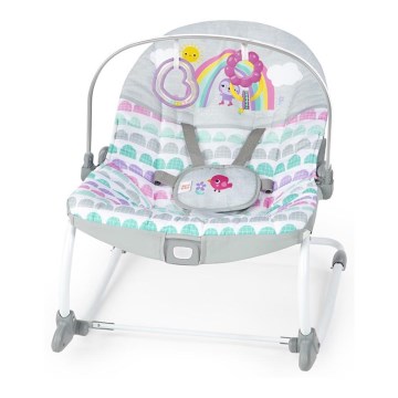 Bright Starts - Детское вибрирующее кресло-качалка ROSY RAINBOW 1xLR14