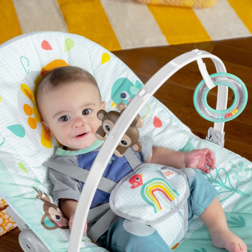 Bright Starts - Детское вибрирующее кресло-качалка WILD VIBES 1xLR14