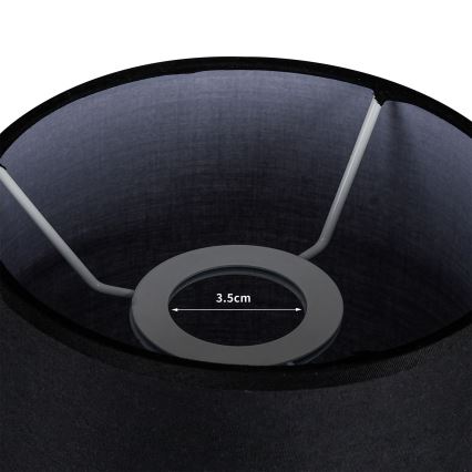 Brilagi - Абажур для настольной лампы TABLON E27, Ø 14 см, чёрный