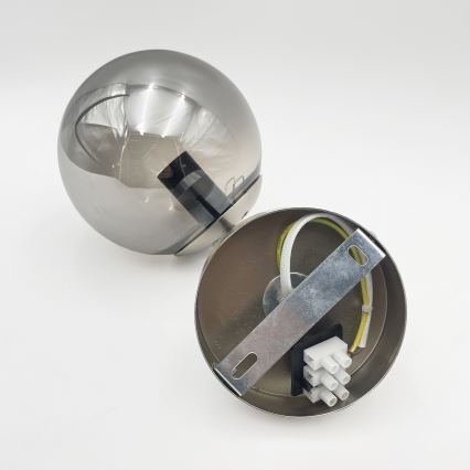 Brilagi - Бра MALIVA 1xE14/15W/230V матовый хром/дымчатый