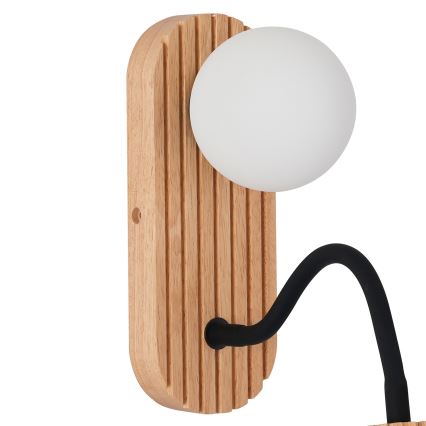 Brilagi - Бра MODERN WOOD 1xG9/5W/230V + 1xGU10/8W каучуковое дерево