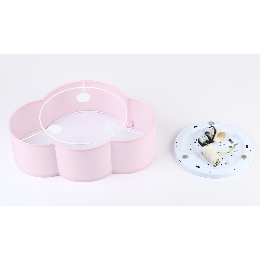 Brilagi - Детский потолочный светильник NIMBUS MINI 2xE27/15W/230V 31x43 см розовый