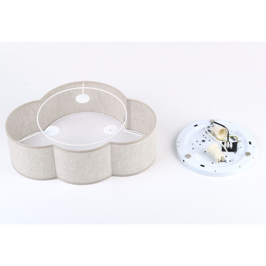 Brilagi - Детский потолочный светильник NIMBUS MINI LINEN 2xE27/15W/230V 31x43 cm бежевый