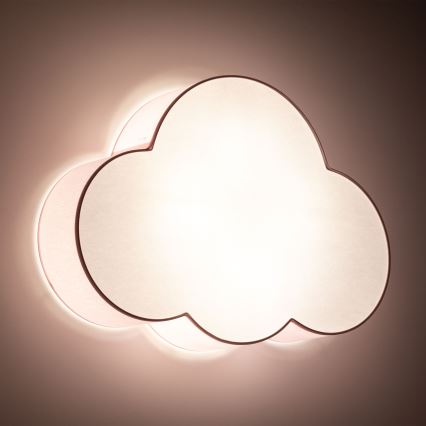 Brilagi - Детский потолочный светильник NIMBUS 4xE27/15W/230V 46x63 cm розовый