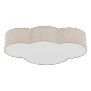 Brilagi - Детский потолочный светильник NIMBUS LINEN 4xE27/15W/230V бежевый