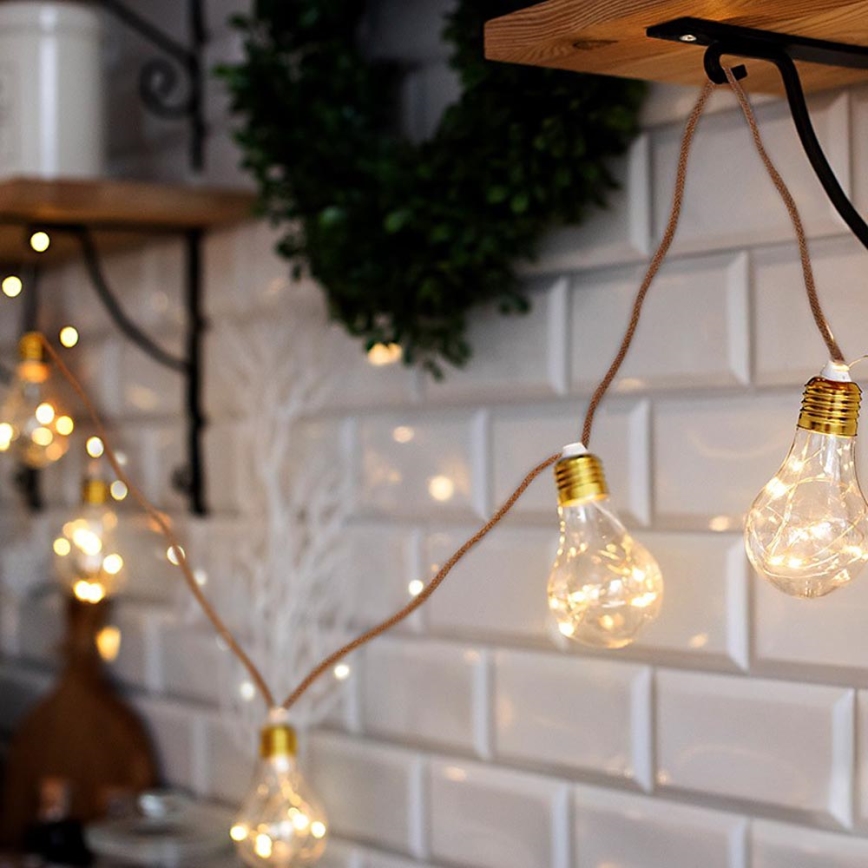 Brilagi - Декорація з LED гірляндою 10xLED/3xAA 1,8м теплий білий