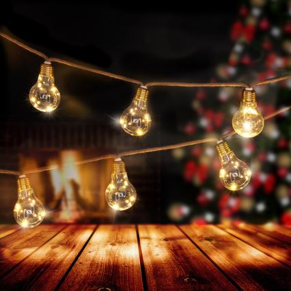 Brilagi - Декорація з LED гірляндою 10xLED/3xAA 1,8м теплий білий