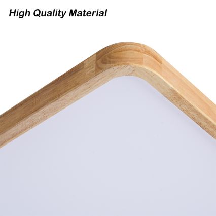 BRILAGI - LED стельовий світильник з регульованою яскравістю WOODLINE SQUARE LED/80W/230V 3000-6000K дуб 60x60 см + пульт дистанційного керування