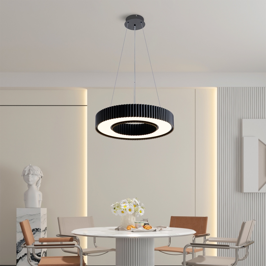 Brilagi - Диммируемый LED-подвесной светильник на тросе LUMIX LED/48W/230V 3000-6000K черный Ø 50 см + пульт дистанционного управления