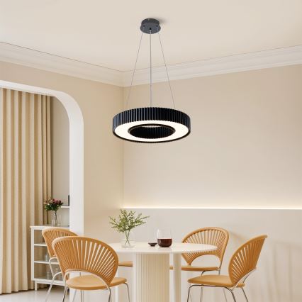 Brilagi - Диммируемый LED-подвесной светильник на тросе LUMIX LED/48W/230V 3000-6000K черный Ø 50 см + пульт дистанционного управления
