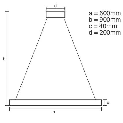 Brilagi - LED диммируемая подвесная люстра на тросе CIRCLE LED/42W/230V 3000-6500K диаметр 60 см + дистанционное управление