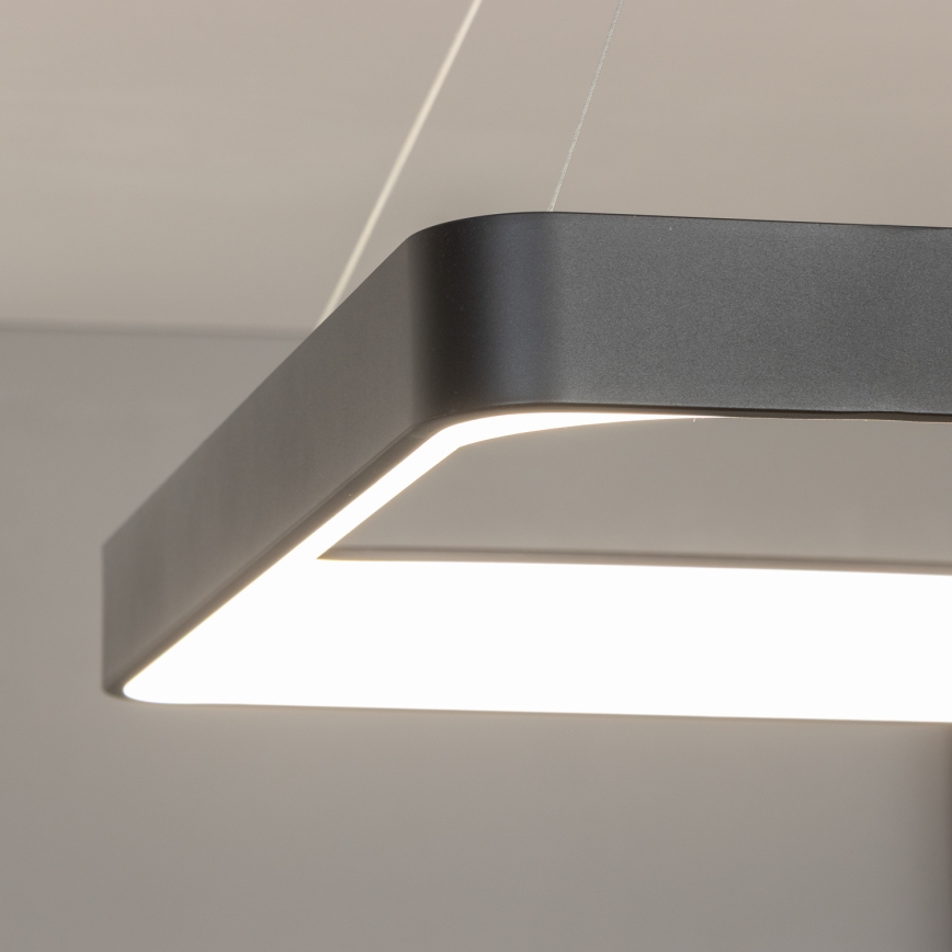 Brilagi - LED диммируемая люстра на тросе FALCON II LED/125W/230V 3000-6500K 60x60 cm черная + пульт дистанционного управления