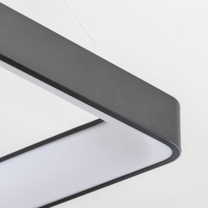 Brilagi - LED диммируемая люстра на тросе FALCON II LED/125W/230V 3000-6500K 60x60 cm черная + пульт дистанционного управления