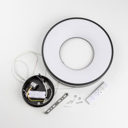 Brilagi - LED диммируемая подвесная люстра на тросе FALCON II LED/67W/230V 3000-6500K Ø 40 см черная + пульт дистанционного управления
