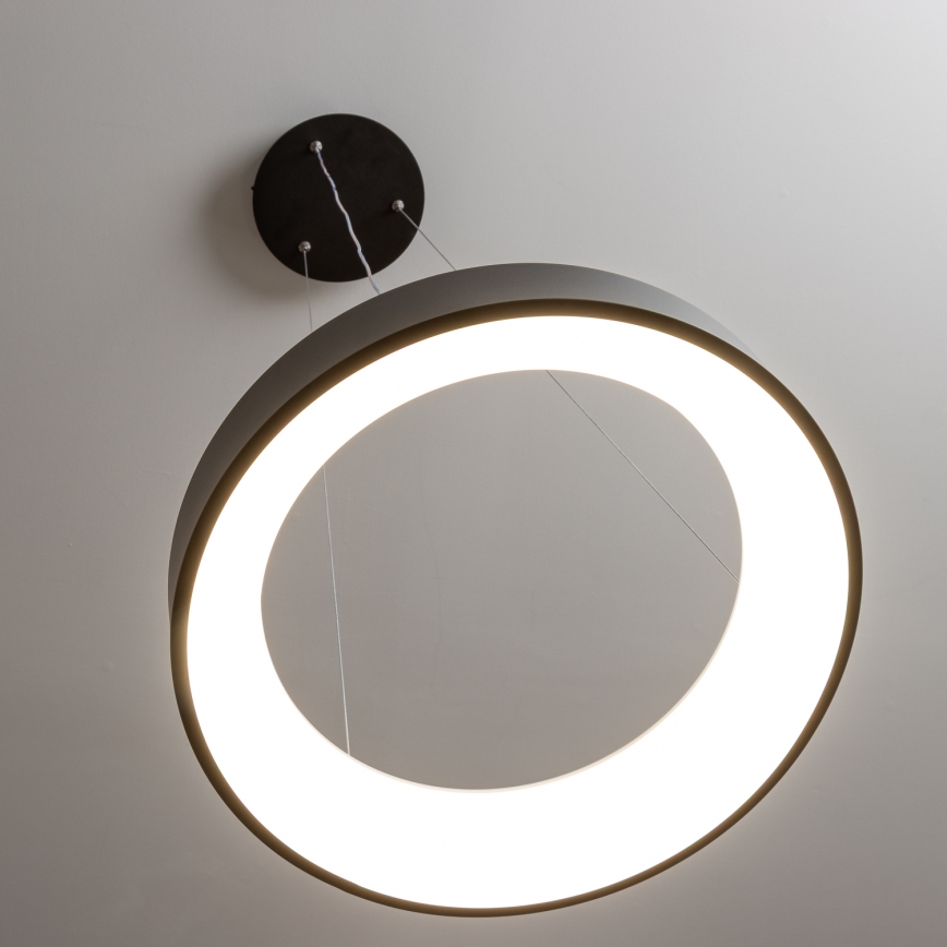 Brilagi - диммируемая светодиодная (LED) люстра на тросе FALCON, 80 Вт/230 В, 3000–6500 К, диаметр 60 см, черная + пульт дистанционного управления