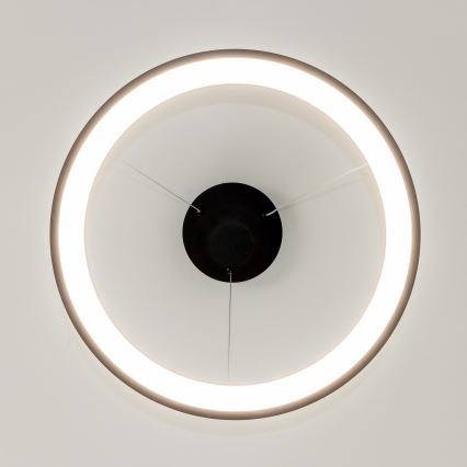 Brilagi - светодиодная диммируемая подвесная люстра на тросе FALCON SLIM LED/42W/230V 3000-6500K, диаметр 50 cm, черная + пульт дистанционного управления