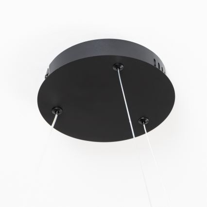 Brilagi - светодиодная диммируемая подвесная люстра на тросе FALCON SLIM LED/42W/230V 3000-6500K, диаметр 50 cm, черная + пульт дистанционного управления