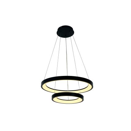 Brilagi - диммируемая LED-люстра на тросе FALCON SLIM LED/68 Вт/230 В 3000-6500 К диаметр 50 см черная + дистанционное управление