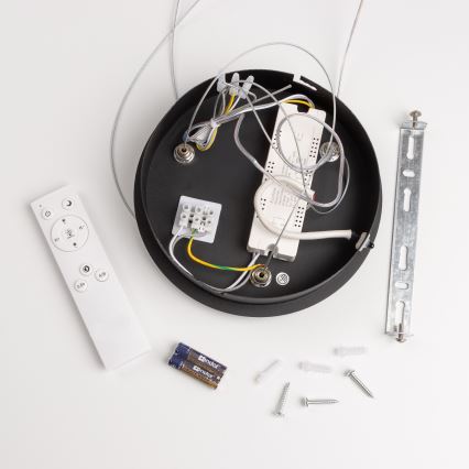 Brilagi - FALCON LED/40W/230V 3000-6500K, диаметр 45 см, чёрная, диммируемая подвесная люстра на тросе + пульт дистанционного управления