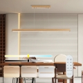 Brilagi - Диммируемая LED-люстра на тросе OAK SMART LED/30 Вт/230 В Wi-Fi Tuya, отделка дуб, в комплекте пульт дистанционного управления