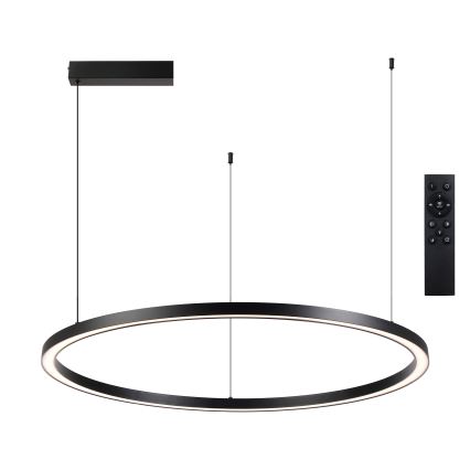 Brilagi - диммируемая подвесная люстра на тросе PORTOFINO LED/60W/2300V 3000-6000K диаметр 80 см черная + дистанционное управление