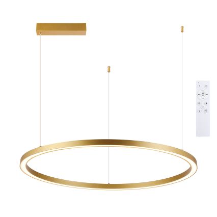 Brilagi - диммируемая LED-люстра на тросе PORTOFINO LED/60 Вт/230 В 3000–6000 К Ø 80 см золотая + пульт дистанционного управления