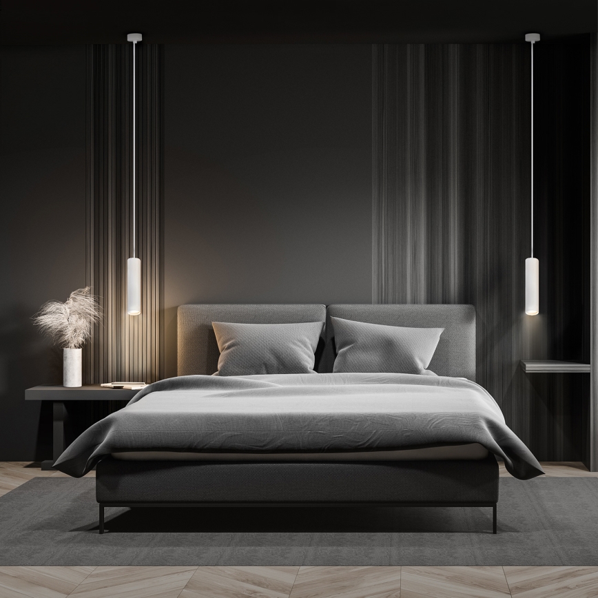 Brilagi - Светодиодная RGBW диммируемая подвесная люстра на тросе SELE 1xGU10/6W/230V 3000K белая + пульт дистанционного управления