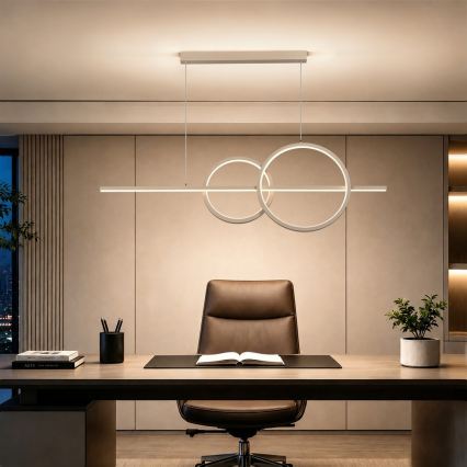 BRILAGI - LED диммируемая люстра на тросе SIGNATURE LED/53W/230V 3000-6000K 120 см бежевая + дистанционное управление