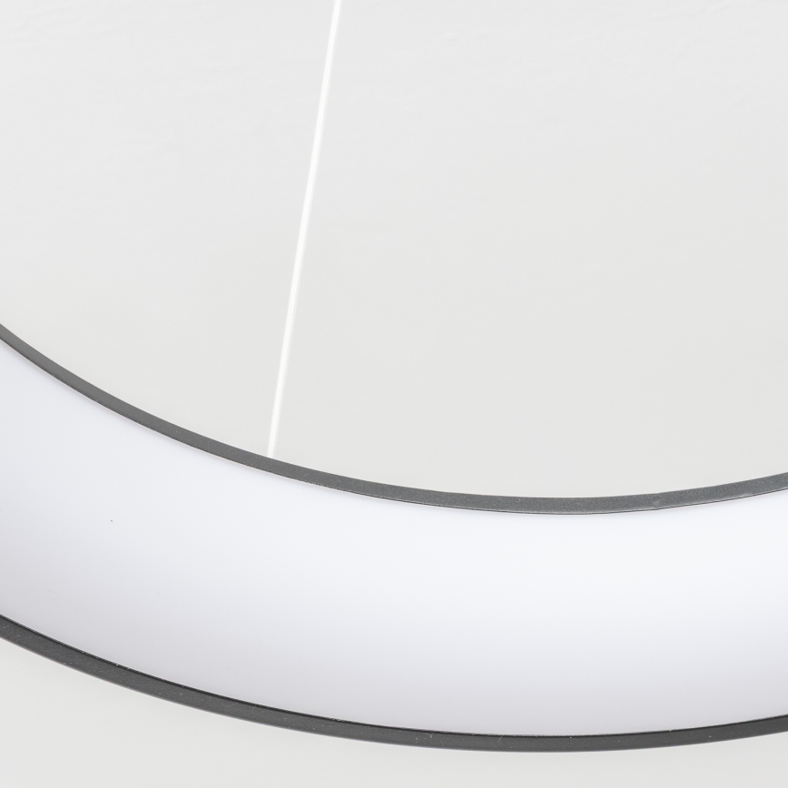 Brilagi - диммируемая LED-подвесная люстра на тросе FALCON II, 99 Вт, 230 В, 3000–6500 К, диаметр 60 см, чёрная, в комплекте пульт ДУ