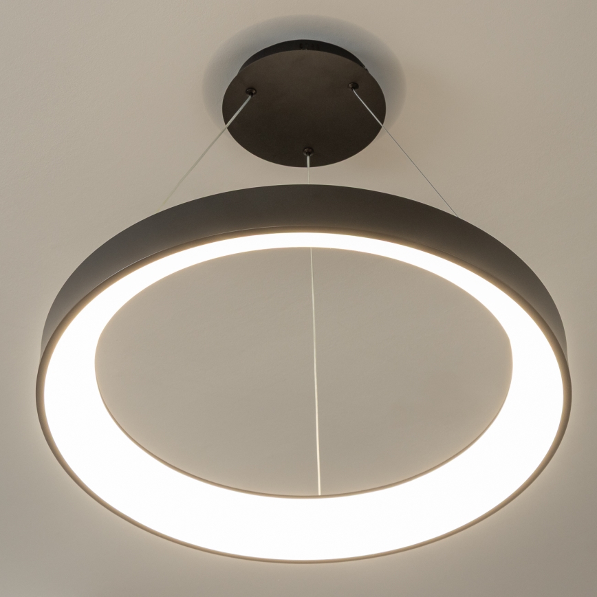 Brilagi - диммируемая LED-подвесная люстра на тросе FALCON II, 99 Вт, 230 В, 3000–6500 К, диаметр 60 см, чёрная, в комплекте пульт ДУ