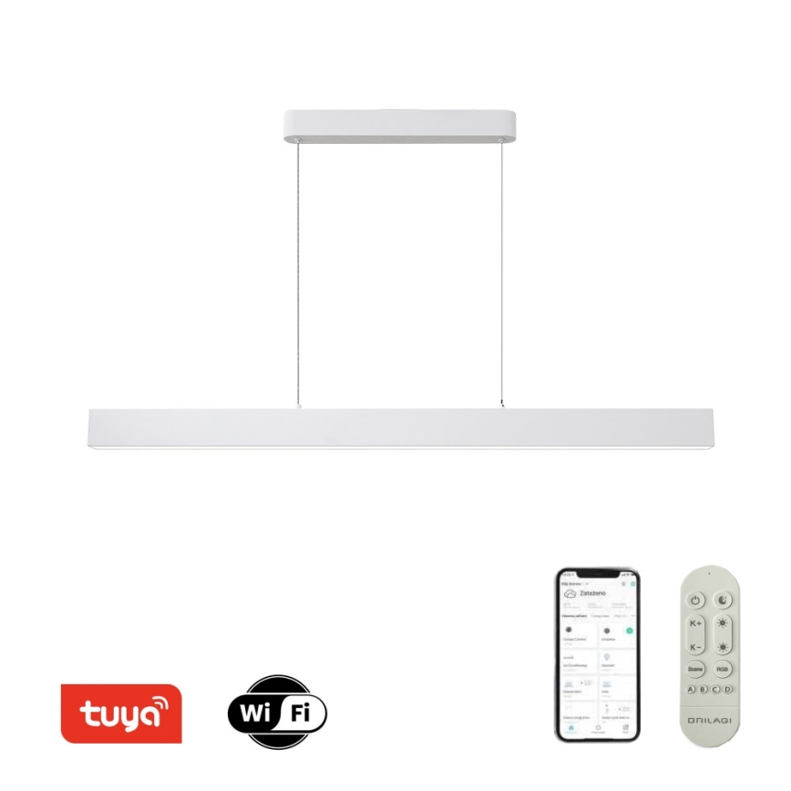 Brilagi - диммируемая светодиодная люстра на тросах SLEEKLINE SMART LED/40Вт/230В 3000-6000K Wi-Fi Tuya белая + пульт дистанционного управления