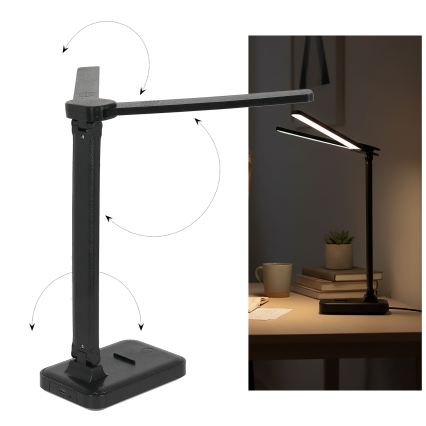 Brilagi - Диммируемая LED настольная лампа MODO DUO LED/8W/5V 3000/4000/6500K черная