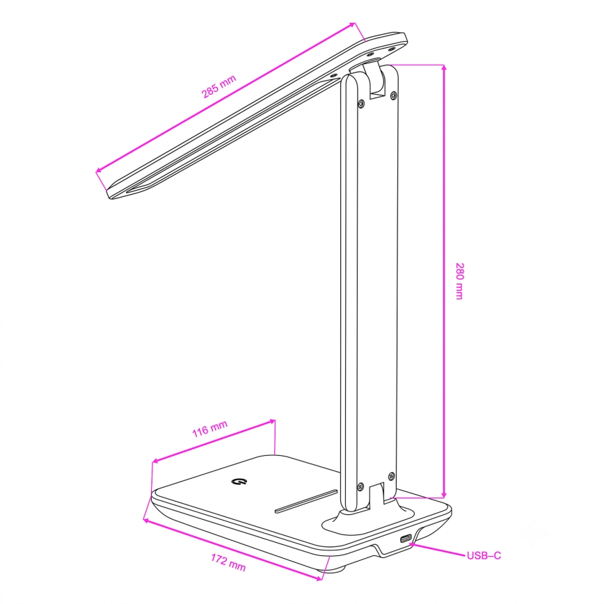 BRILAGI - диммируемая LED настольная лампа MODO LED/7W/230V 3000/4000/6500K чёрная