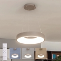 BRILAGI - Диммируемая LED-подвесная люстра на тросе FALCON II LED/67W/230V 3000-6500K Ø 40 см бежевая + пульт дистанционного управления