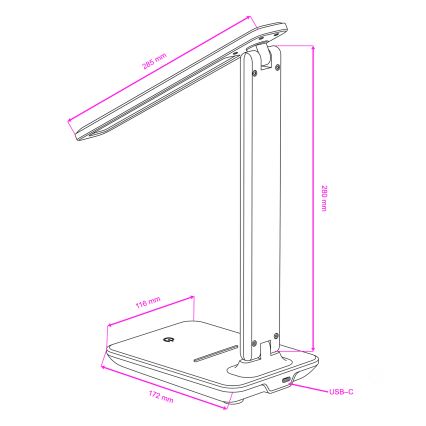 BRILAGI - Диммируемая настольная светодиодная лампа MODO LED/7W/230V 3000/4000/6500K белая