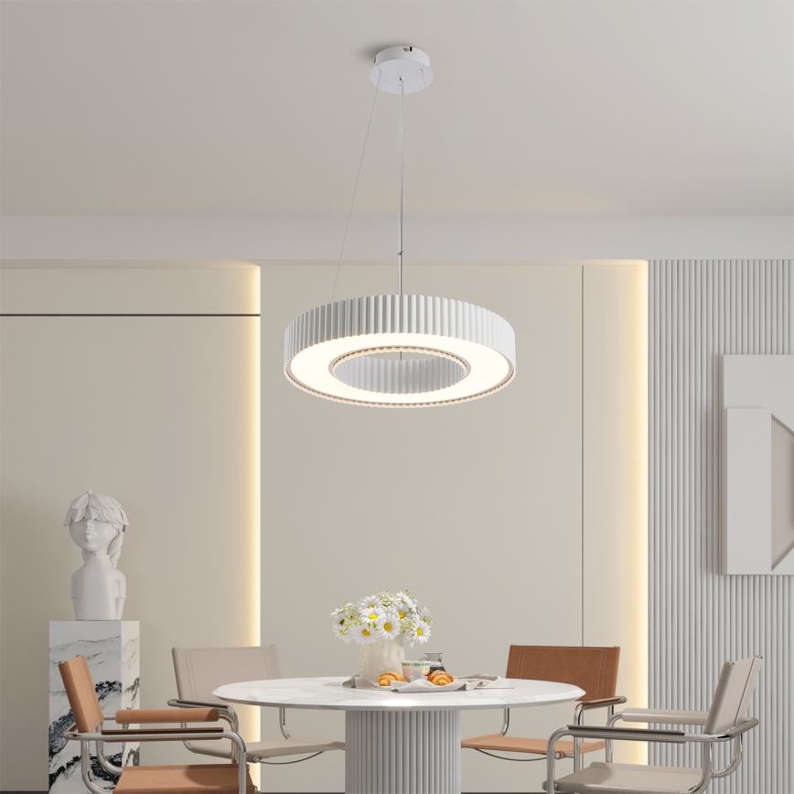 Brilagi - LED диммируемая подвесная люстра на тросе LUMIX LED/48W/230V 3000-6000K белая диаметр 50 см + дистанционное управление