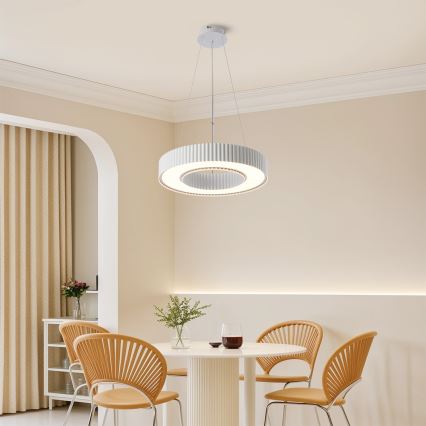 Brilagi - LED диммируемая подвесная люстра на тросе LUMIX LED/48W/230V 3000-6000K белая диаметр 50 см + дистанционное управление