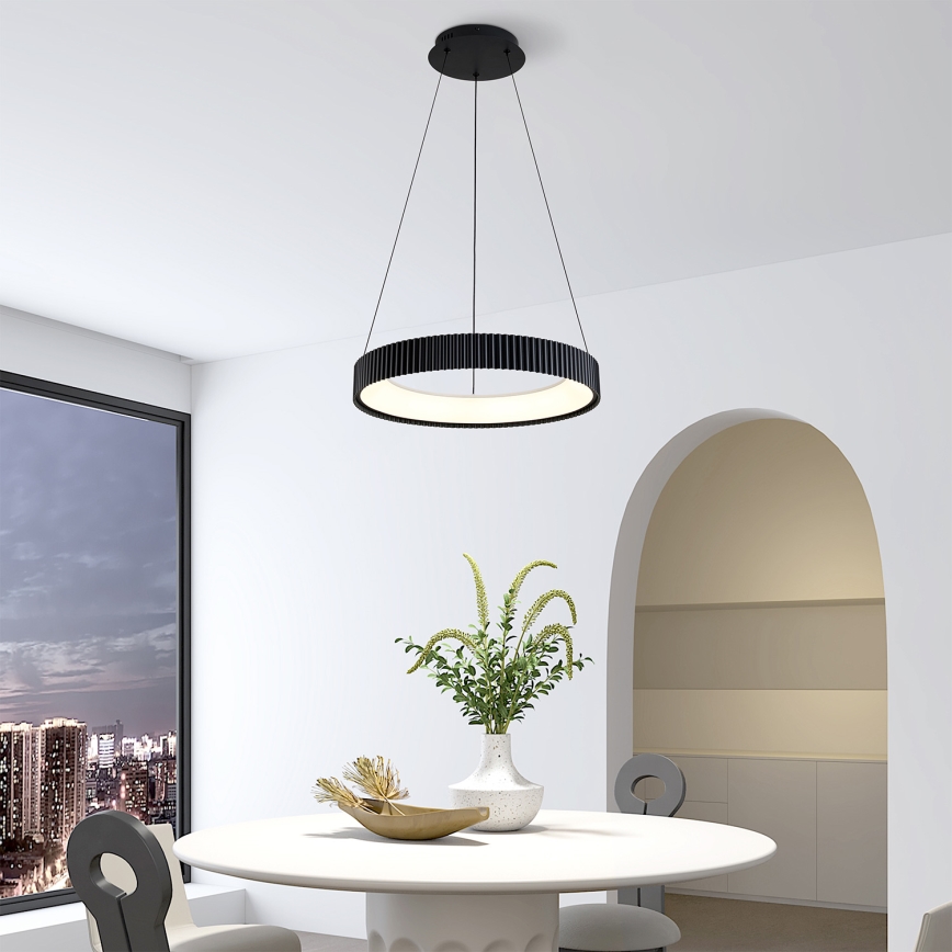 Brilagi - диммируемая LED-люстра на тросе FALCON MODERN LED/30W/230V 3000-6500K Ø 40 см черный + пульт дистанционного управления