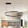 Brilagi - Диммируемая светодиодная подвесная люстра на тросе PORTOFINO LED/60W/230V 3000-6000K Ø80 см, черная + пульт ДУ