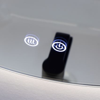 Brilagi - LED-зеркало для ванной с подогревом DEMI ECO, 12 Вт/230 В, диаметр 60 см, IP44, CRI 90, диммируемое + CCT