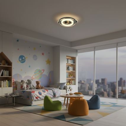 Brilagi - диммируемый светодиодный детский потолочный светильник ASTRO LED/68Вт/230В 3000-6000К + пульт дистанционного управления