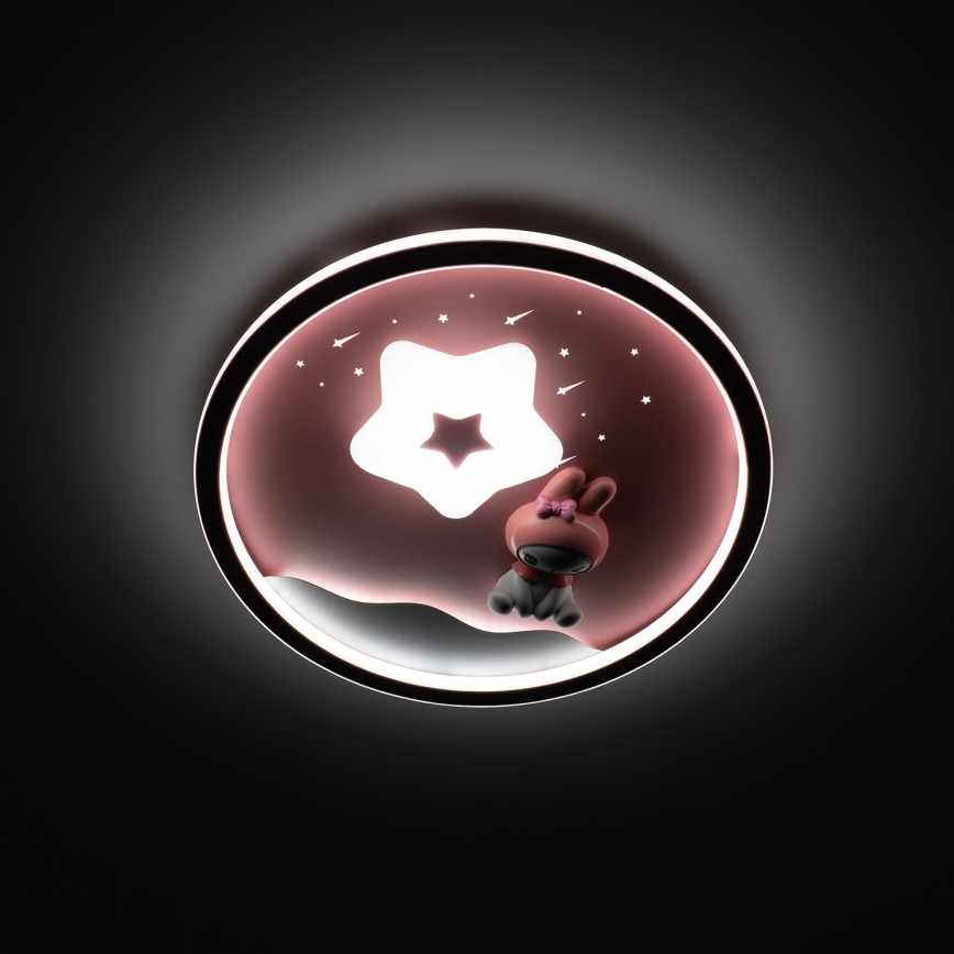 Brilagi - Диммируемый детский потолочный светильник BUNNY LED/83W/230V 3000-6000K Ø 49 см + дистанционное управление