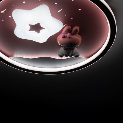 Brilagi - Диммируемый детский потолочный светильник BUNNY LED/83W/230V 3000-6000K Ø 49 см + дистанционное управление