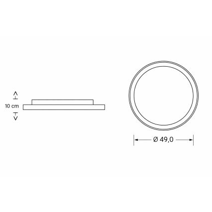 Brilagi - Диммируемый детский потолочный светильник BUNNY LED/83W/230V 3000-6000K Ø 49 см + дистанционное управление